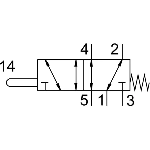 Нажимной распределитель Festo VMEF-S-M52-M-G18