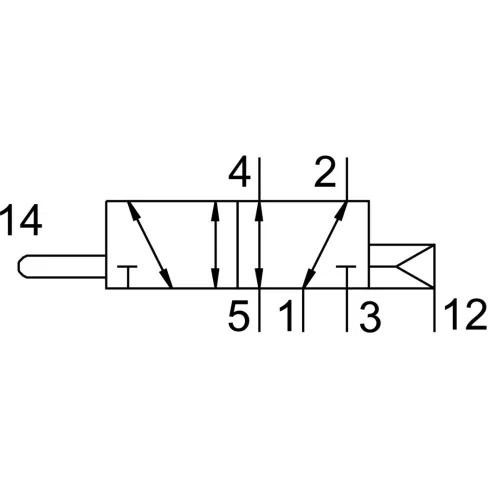 Нажимной распределитель Festo VMEF-S-M52-E-N14