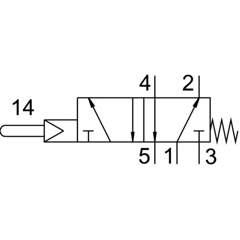 Нажимной распределитель Festo VMEF-SC-M52-M-N18
