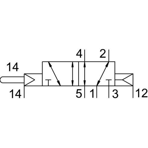 Нажимной распределитель Festo VMEF-SCZ-M52-E-G14