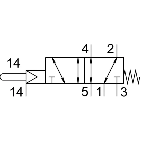 Нажимной распределитель Festo VMEF-SCZ-M52-M-N18