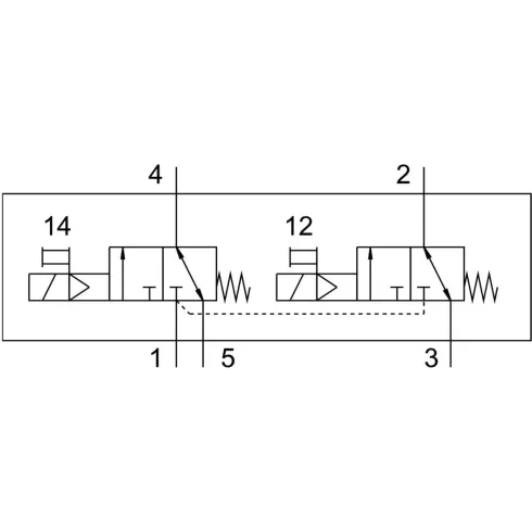 Распределитель с электромагнитным управлением Festo VUVG-L18-T32C-MT-G14-1R8L