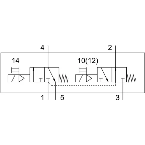 Распределитель с электромагнитным управлением Festo VUVG-L18-T32H-MT-G14-1R8L