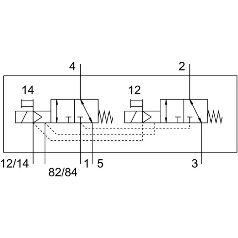 Распределитель с электромагнитным управлением Festo VUVG-B18-T32C-MZT-F-1R8L