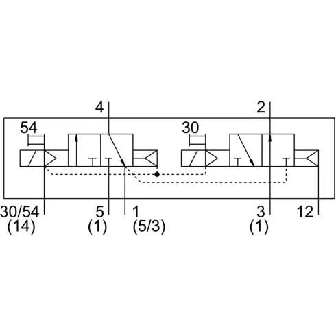 Распределитель с электромагнитным управлением Festo VSVA-B-T32W-AZTR-A2-1T1L