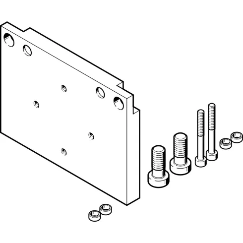 Адаптерная плита для параллельного захвата Festo DHAA-G-E7-185-B17-25