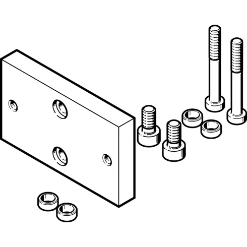 Адаптерная плита для стандартного параллельного захвата Festo DHAA-G-Q11-25-B17-25