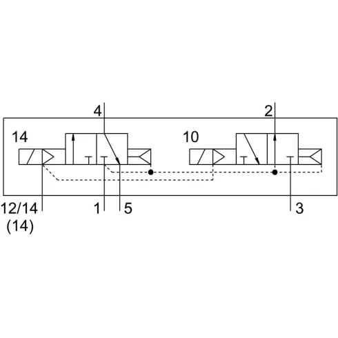 Распределитель с электромагнитным управлением Festo VSVA-B-T32H-AZ-D1-1T1L