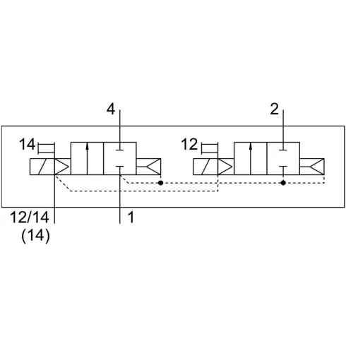 Распределитель с электромагнитным управлением Festo VSVA-B-T22C-AZTR-D2-1T1L