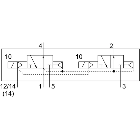Распределитель с электромагнитным управлением Festo VSVA-B-T32U-AZ-D2-1T1L