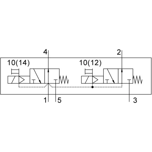 Распределитель с электромагнитным управлением Festo VUVS-LT25-T32U-MD-G14-F8-1B2