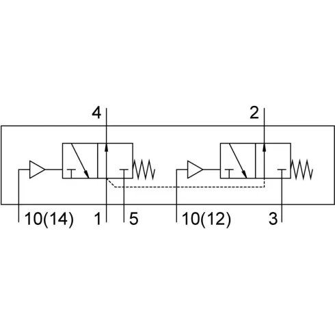 Распределитель с пневматическим управлением Festo VUWS-LT25-T32U-M-G14