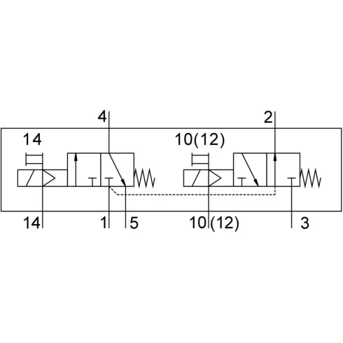 Распределитель с электромагнитным управлением Festo VUVS-LT25-T32H-MZD-G14-F8-1B2