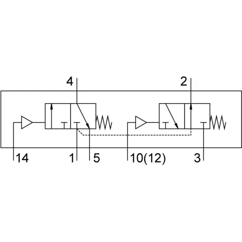 Распределитель с пневматическим управлением Festo VUWS-LT25-T32H-M-G14
