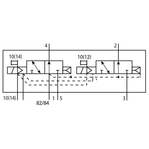 Распределитель с электромагнитным управлением Festo VUVG-B10-T32U-AZT-F-1T1L-EX2C
