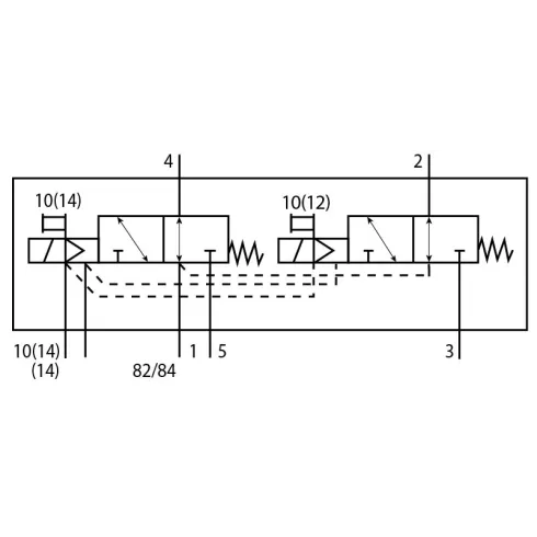 Распределитель с электромагнитным управлением Festo VUVG-B10-T32U-MZT-F-1T1L-EX2C
