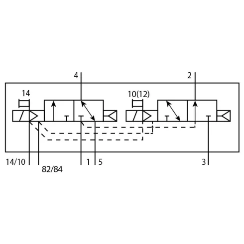 Распределитель с электромагнитным управлением Festo VUVG-B14-T32H-AZT-F-1T1L-EX2C