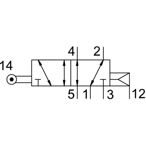 Распределитель с роликовым рычагом Festo VMEF-R-M52-E-G18