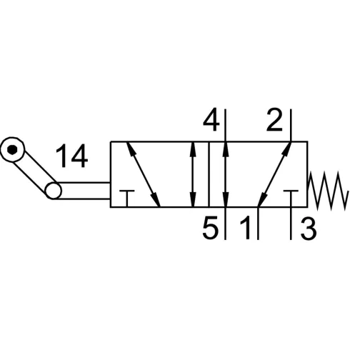 Распределитель с роликовым рычагом Festo VMEF-K-M52-M-N14