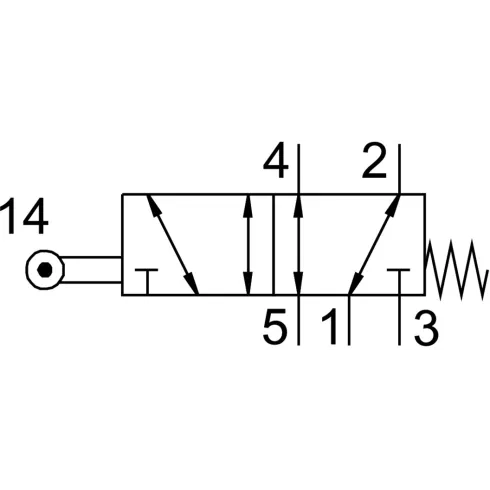 Распределитель с роликовым рычагом Festo VMEF-R-M52-M-G18