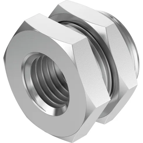 Штуцер с наружной и внутренней резьбой для панельного монтажа Festo NPFC-H-G12-F