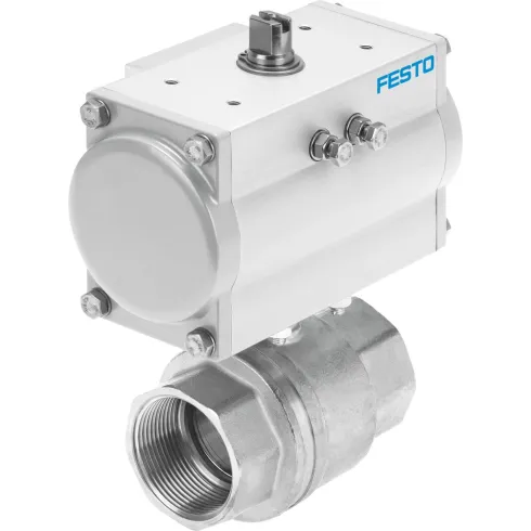 Шаровой кран с приводом Festo VZBM-A-1/4 Ру40 Ду8 (PN40 DN8)