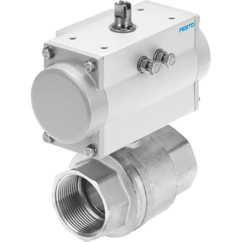 Шаровой кран с приводом Festo VZBM-A-3/4-RP-25-D-2-B2-PB20 Ру25 Ду20 (PN25 DN20)