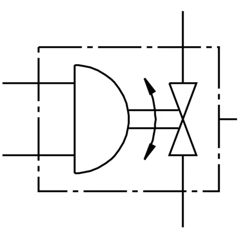 Шаровой кран с приводом Festo VZBM-A-2-RP-25-F-3L-B2-PA80 Ру25 Ду50 (PN25 DN50)