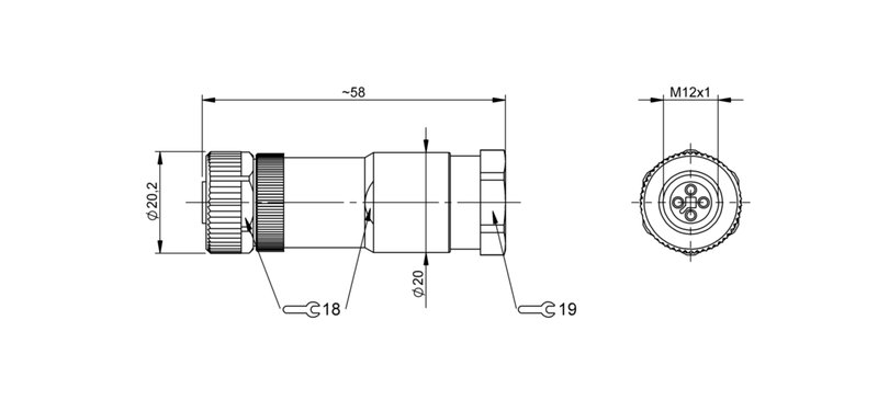 Разъем Balluff BCC M434-0000-1T-000-61X4A5-000