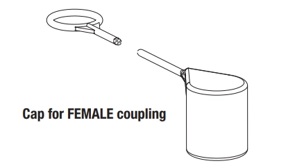 Заглушка пластиковая для гнезда Stucchi F A13HD