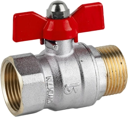 Кран шаровой латунный резьбовой Genebre 3038-04 Ру25 Ду15 (PN25 DN15)