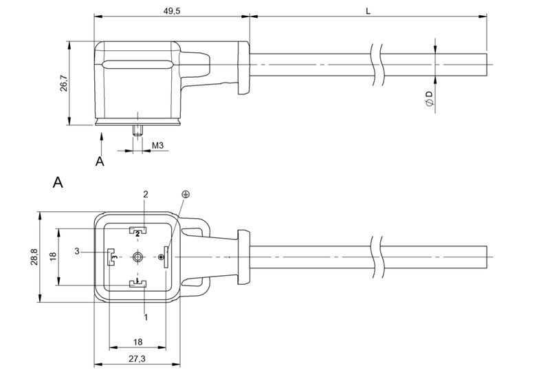 Разъем с кабелем Balluff BCC PA04-0000-10-070-PX0550-050