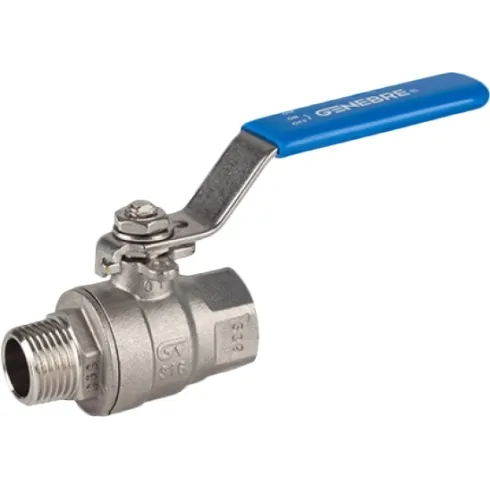 Кран шаровой из нержавеющей стали резьбовой Genebre 2013-02 Ру63 Ду8 (PN63 DN8)