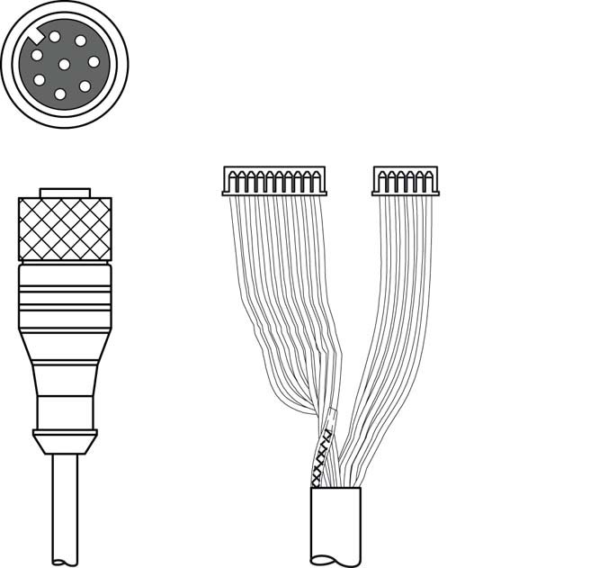 Соединительный кабель Leuze Electronic K-DS M12A-MA-8P-3m-S-PUR