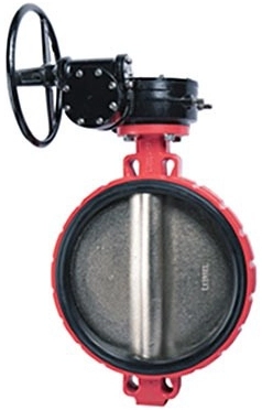 Затвор дисковый поворотный чугунный межфланцевый Rushwork 200-600-16 Ру16 Ду600 (PN16 DN600)