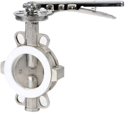 Затвор дисковый поворотный межфланцевый из нержавеющей стали Genebre 2104-18 Ру10 Ду250 (PN10 DN250)