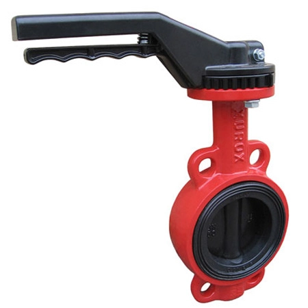 Затвор дисковый поворотный чугунный межфланцевый XUROX 202WV P Ру16 Ду32 (PN16 DN32)