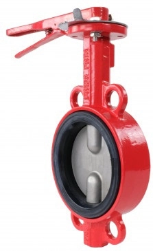 Затвор дисковый поворотный чугунный межфланцевый Rushwork 201-250-16 Ру16 Ду250 (PN16 DN250)