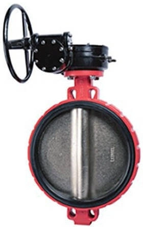 Затвор дисковый поворотный чугунный межфланцевый Rushwork 201-500-16 Ру16 Ду500 (PN16 DN500)