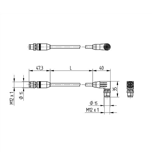 Соединительный кабель Wenglor ZC1V008