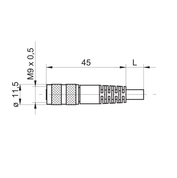 Разъем с кабелем Baumer ESG 62CP2000G