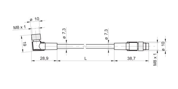 Соединительный кабель Baumer ESW 31S/KSG32SH0300