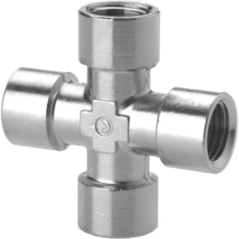 Фитинг резьбовой крестообразный Camozzi 2033-1/4