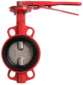 Затвор дисковый чугунный межфланцевый Rushwork 215-040-16 Ру16 Ду40 (PN16 DN40)