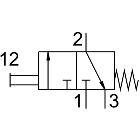 Распределитель с ручным управлением Festo TH-3-1/4-B