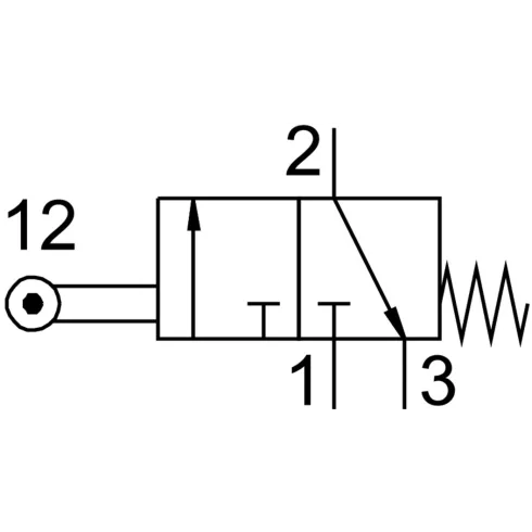 Распределитель с роликовым рычагом Festo R-3-1/4-B