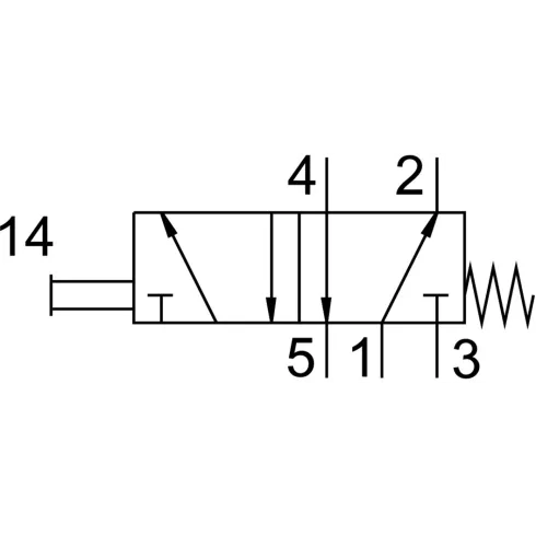 Распределитель с ручным управлением Festo TH-5-1/4-B