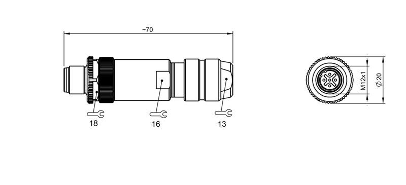 Разъем Balluff BCC M475-0000-2B-000-01X575-000