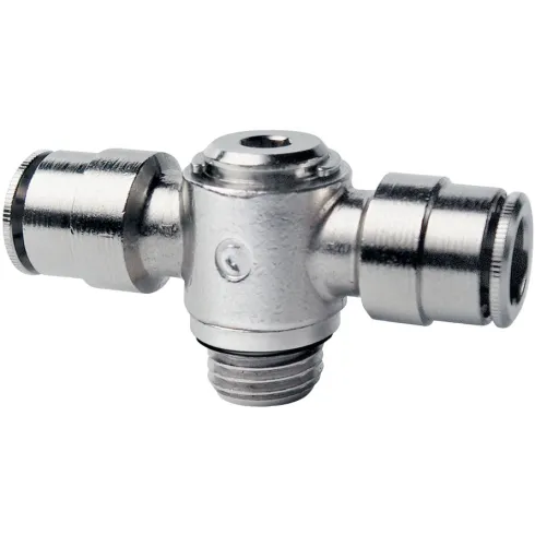 Тройник цанговый с резьбой Camozzi 6632-10-1/4