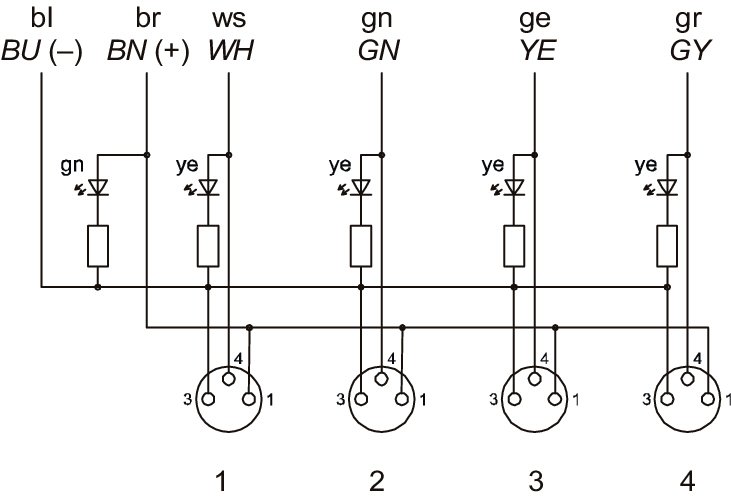 Распределительная коробка для датчиков Wenglor ZAA08R501